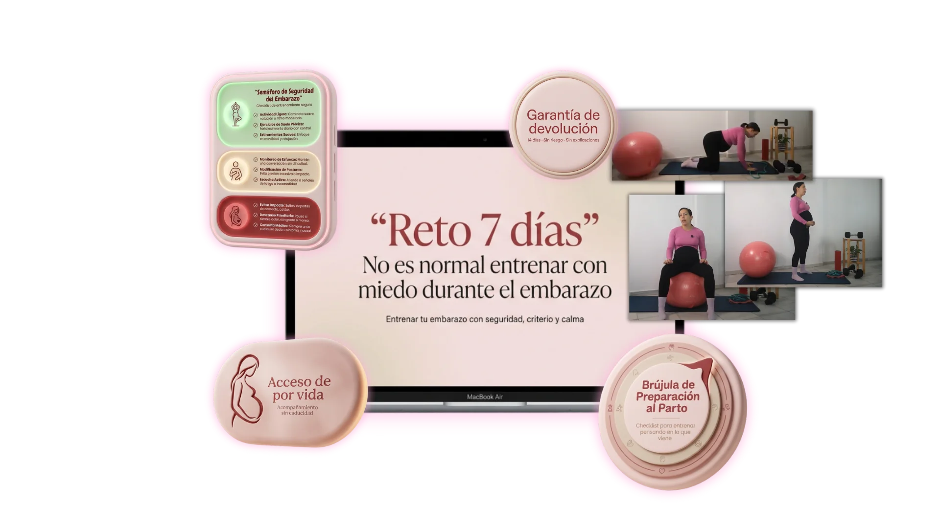 Mockups del reto de 7 días